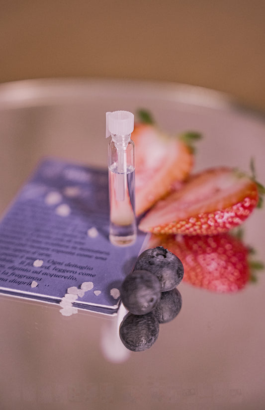 "Grappolo di Cuore,Prato Fiorito, Rosa di fiore” Sample Vials