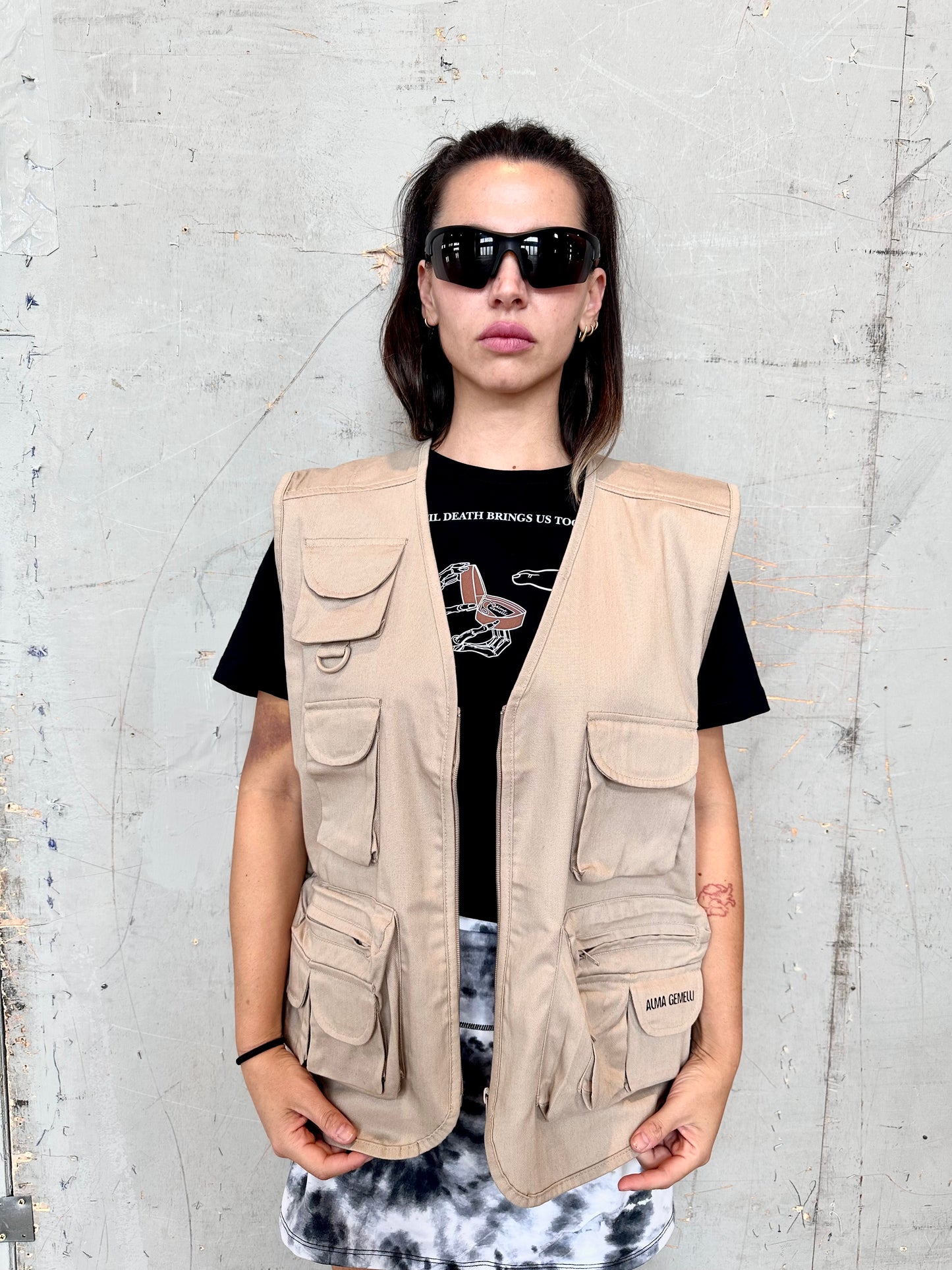 Beige Multitasking Vest