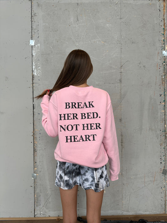Felpa "Break Her Bed" Rosa