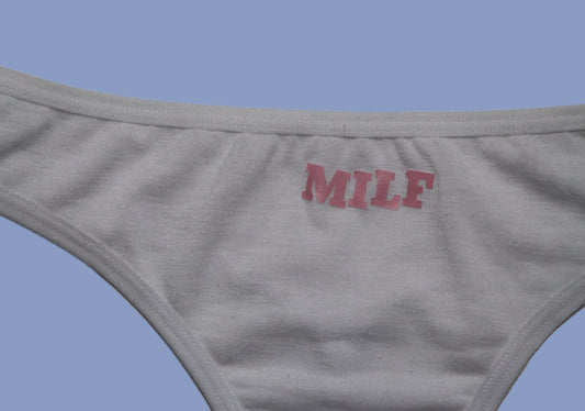 White MILF Thong
