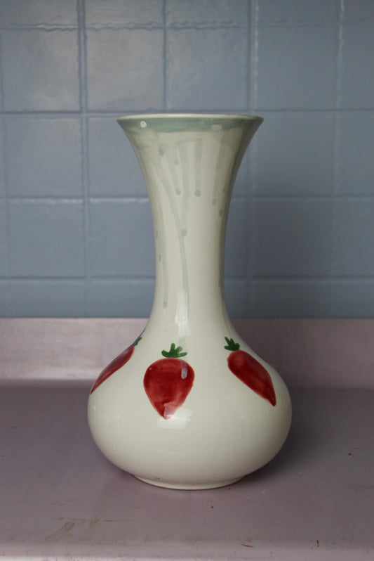 Large Round Strawberries Vase