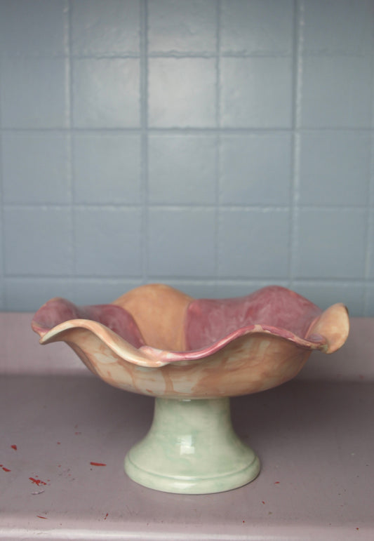 Large Flower-Shaped Trinket Dish