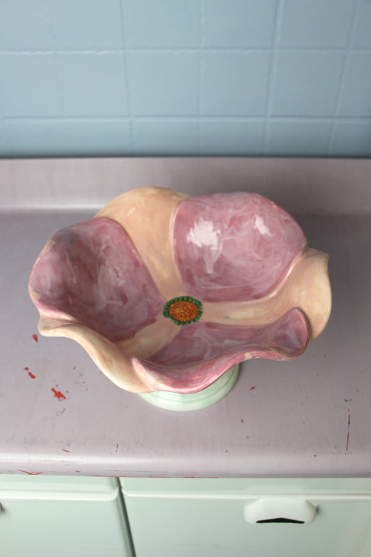 Large Flower-Shaped Trinket Dish