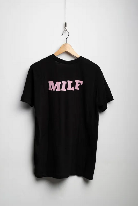 T-Shirt MILF "Large" Black - White