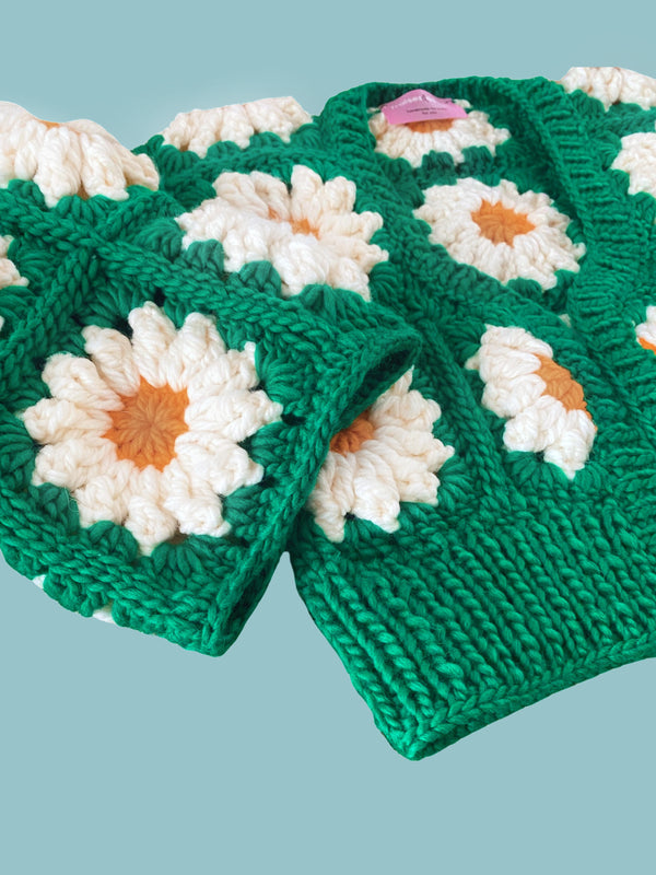 MAGLIONE IN LANA COLOSSAL DAISIES